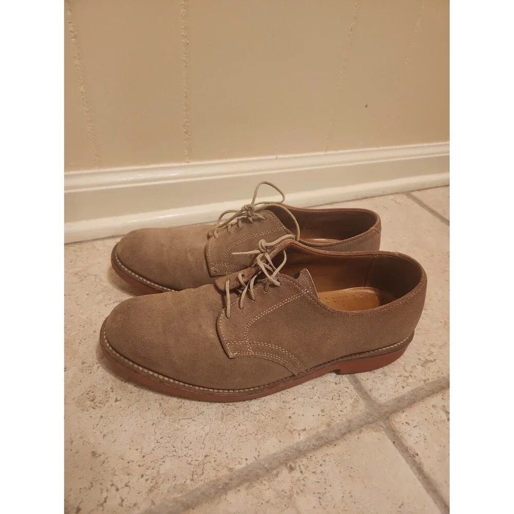 L.L. Bean Men's Brown Suede Lace-Up Oxford Shoes Size 7